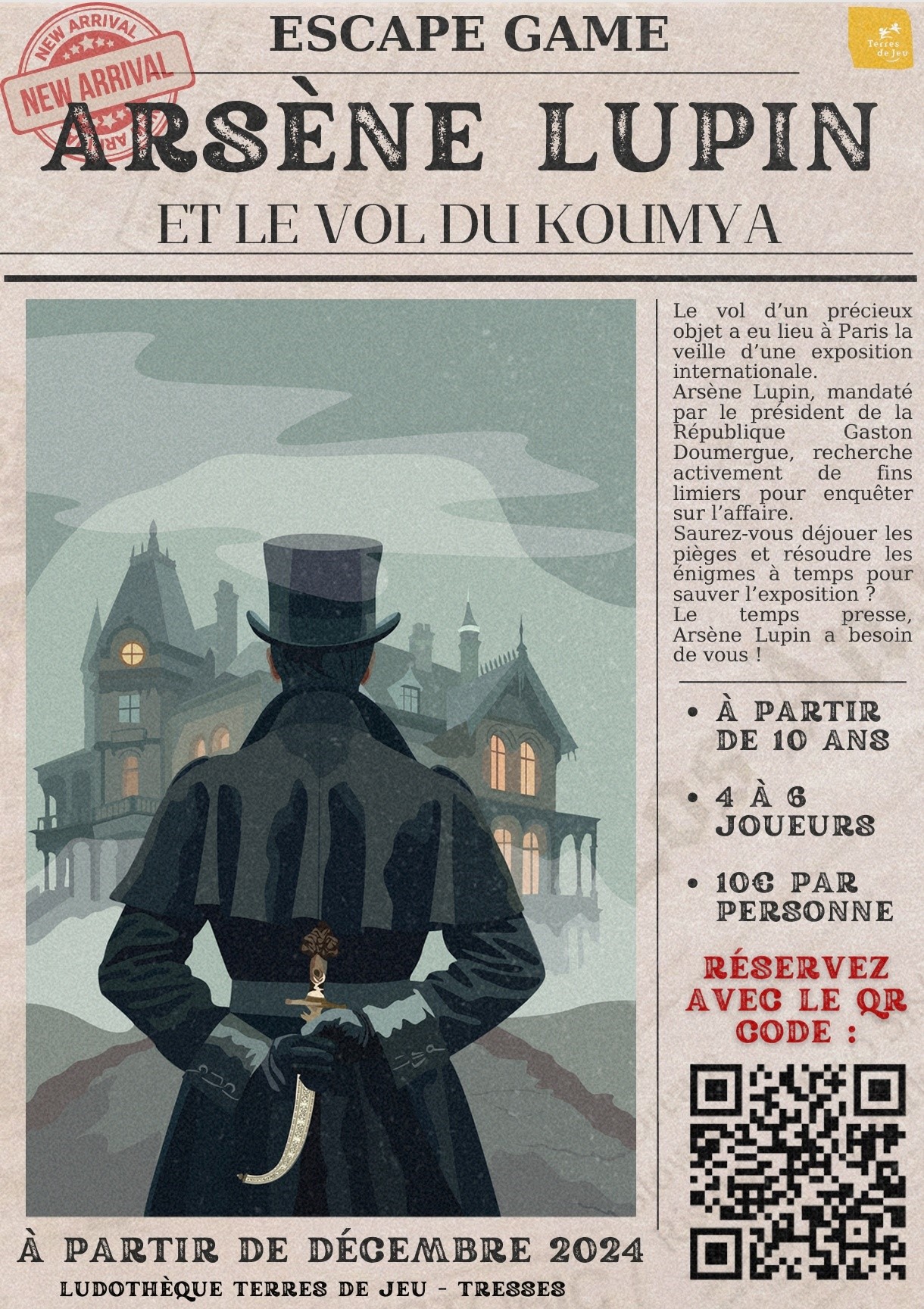 ESCAPE GAME ARSENE LUPIN